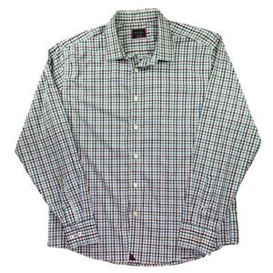 Untuckit Shirt Mens XL Plaid Check Preppy Stretch Business Casual Nylon Outdoors